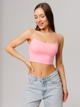 Женский топ на бретелях Lingeamo светло-розовый ЛТ-05 (8)  фото 6