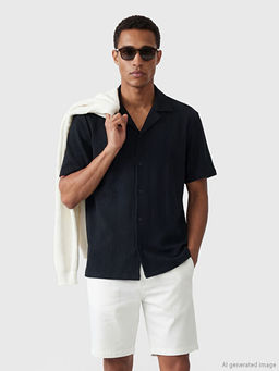 Рубашка Regular Fit мужская в полоску
