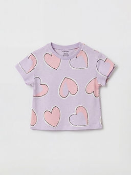 Kalp Bask?l? K?z Bebek Ti??rt