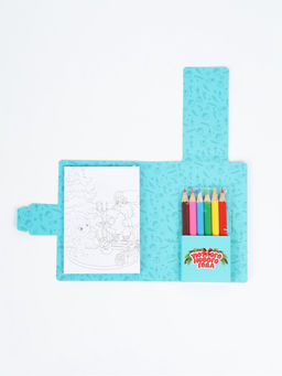 МП Набор Блокнот с раскраской + мини карандаши цветные 5 шт.