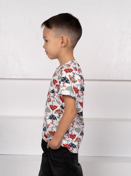 Футболка дет.арт.867/6-2,бело-красная - Binita фото 3