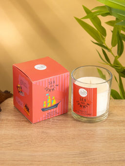 Свеча с кристаллом внутри Sea and Summer Jade orchid, 120 г, соевый воск, орхидея