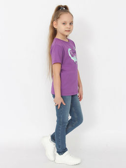 CRB wear/HSKG 63841-44 Футболка для девочки (Фиолетовый (092)-52),фиолетовый/Ex.Cherubino фото 3