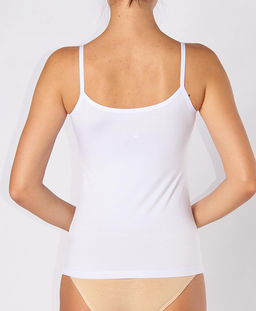 Майки женские Cherry Girl 820 модал, эластан белый размеры M, L, XL  фото 3