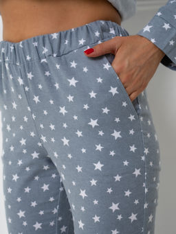 РАСПРОДАЖА Пижама(рубашка+брюки) фланель_О550/серый - Ihomelux фото 9