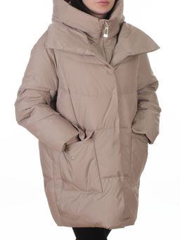 Z24-830 BEIGE Куртка зимняя женская оверсайз (200 гр. тинсулейт)