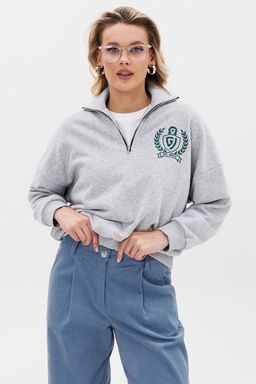 Джемпер GO F4077/50-04.170-176 серый меланж