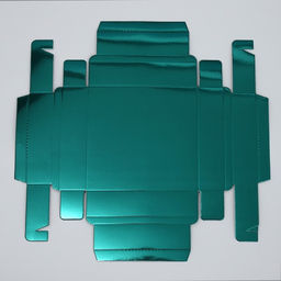 Цена за 5 шт. Коробка для конфет, кондитерская упаковка, 9 ячеек, «Изумрудная», 14.7×14.7×3.5 см