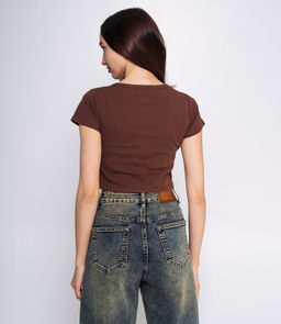 Топ #ОКТ075002, шоколадный - Dommod фото 3