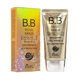 BB Snail Gold Whitening Anti-Wrinkle Sun Protection SPF 50+/PA+++ - Антивозрастной отбеливающий BB-крем с улиточным муцином, 50мл