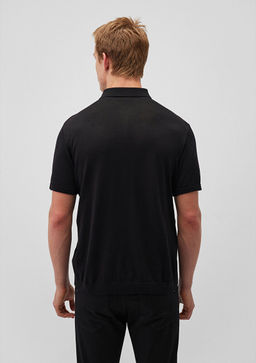 Polo Yaka Siyah Kazak - Mavi фото 4