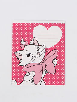 Цена за 20 шт. Тетрадь А5, 12 листов в косую линейку "Кошечка"микс