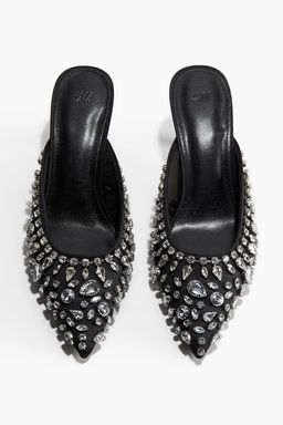 Mules de tacon con strass - H&m фото 3