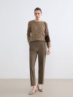 Beli Lastikli Kad?n Pileli Pantolon