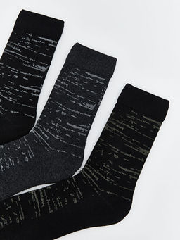 Desenli Erkek Soket ?orap 3l?