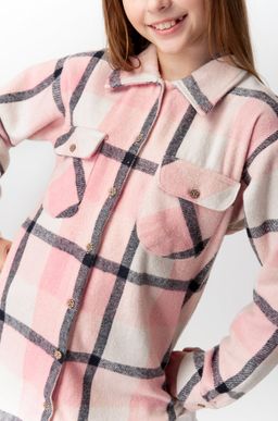 Теплая удлиненная рубашка для девочки Happy Fox фото 14