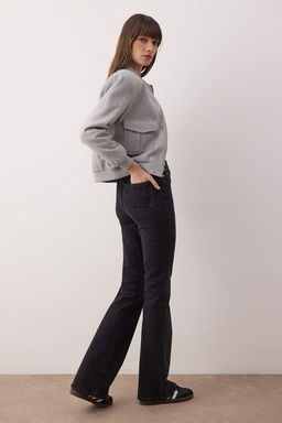 TRENDYOLMILLA Ac?k Mavi Normal Bel Flare Jeans TWOAW25JE00096  фото 15