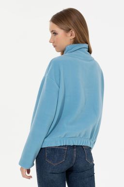 Женская синяя толстовка стоя - U.s. polo assn фото 5