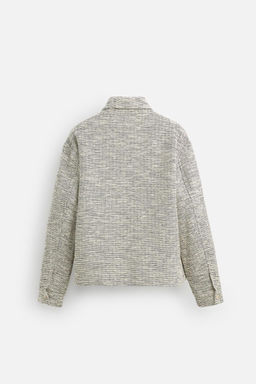 CONTRAST TEXTURED OVERSHIRT - Zara фото 9