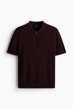 Polo con media cremallera Slim Fit - H&m фото 4