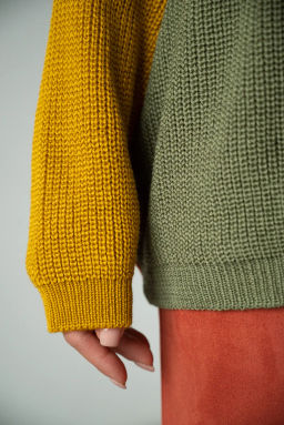 Джемпер ДЖв 997-12 Полынь/Терракот/Янтарный - T.C.T фото 6