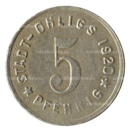 5 пфеннигов 1920 года Германия  Нотгельд (Олигс)