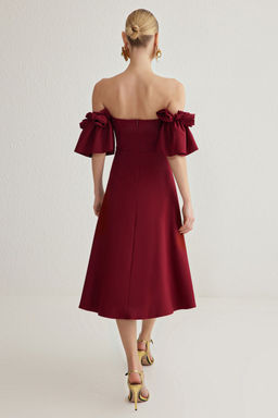 Pudra A-Kesim Gul Detayl? Dokuma S?k Abiye Gece Mezuniyet Elbisesi TPRSS25EL00121 - Trendyolmilla фото 10