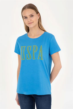 Женская футболка Saks с круглым вырезом