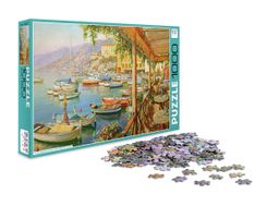 ФРЕЯ Пазл 1000 элемент. PZL-1000/12 Завтрак в кафе у причала