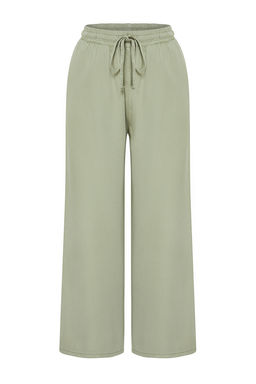Mint %100 Tencel Beli Lastikli Yuksek Bel Culotte Jeans TWOSS24JE00285 - Trendyolmilla фото 7