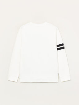 CRB wear/CSJG 63066-21-308 Джемпер модель свитшот для девочки, экрю/Ex.Cherubino  фото 3