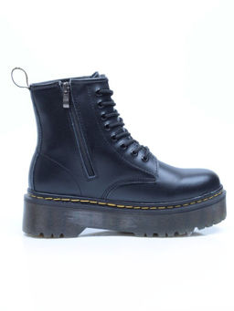 01-B6020-1 BLACK Ботинки демисезонные женские (натуральная кожа)