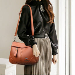 KAIDIFEINIROO Сумка женская с двумя ремнями 8691 фото 4