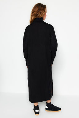 TRENDYOLMILLA Camel Midi Triko Genis Kal?p Yumusak Dokulu Elbise TWOAW24EL00034 фото 11