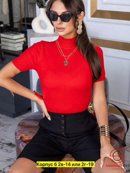 Водолазка женская с коротким рукавом - Bruno фото 9