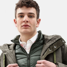 Мужская куртка Timberland Parka Fishtail Snowdon Peak 3-in-1 зеленая  фото 4