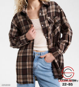 Рубашка женская в клетку