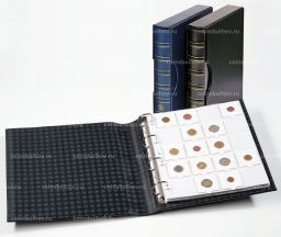 Альбом для монет с 10 листами для 200 ячеек и защитным шубером формата Grande Черный LEUCHTTURM 343349