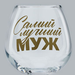 Бокал для коньяка с надписью Самый лучший муж, 265 мл - Дорого внимание фото 3
