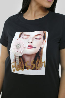 Футболка женская арт. Фут 42 брошь - Милана фото 4