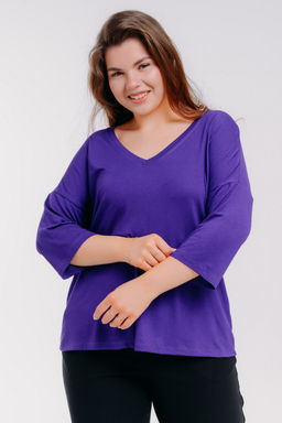 Футболка женская из вискозы Марина сочная ежевика