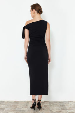 TRENDYOLMILLA Limited Edition Cok Renkli Cicek Bask?l? Orme Maxi Esnek Kalem Elbise TWOSS24EL00563  фото 6