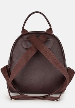 Рюкзак Модель №1523 | кожзам | гладкий | коричневый | Р831-2 | 31759 - L-craft фото 3