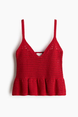 Top de tirantes efecto crochet
