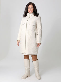 24108 Плащ утепл. песочный - Dizzyway фото 3