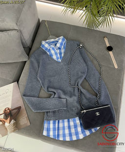 Кофта женская с имитацией рубашки - Bruno фото 3