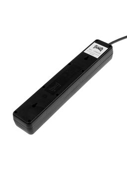 Сетевой фильтр TANGO, 5 гнезд с 2×USB, 1,8м, 10 А, 2200 Вт, с з/к, черный