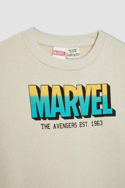 Толстая толстовка с капюшоном Marvel для мальчиков - Defacto фото 9