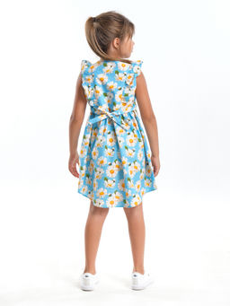 Платье сарафан для девочки UD 7694 голубой/ромашки - Mini maxi фото 2