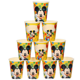 Цена за 10 шт. Стакан бумажный С Днем Рождения!, 250 мл, Микки Маус - Disney фото 5